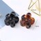 4PCS Flower Hair Claw Clips (Tortoise and Black (4 Pieces, Big)